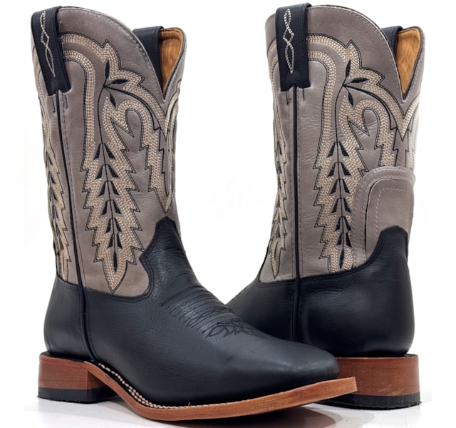 Bota Goyazes Pit Stop Preto/Waco Cimento 226501-CC