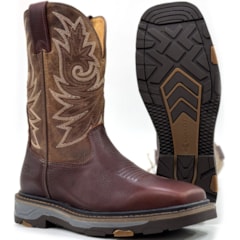 Bota Goyazes Work Bison Brown/Dlls Creme 257401-CK