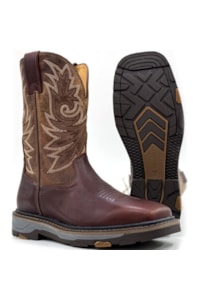 Bota Goyazes Work Bison Brown/Dlls Creme 257401-CK