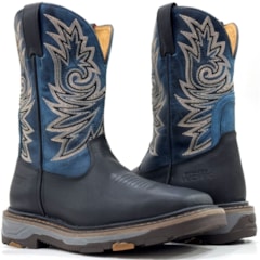Bota Goyazes Work Bison Preto/Dlls Turquesa 257401-CK
