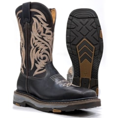 Bota Goyazes Work Mustang Café 217401-CK