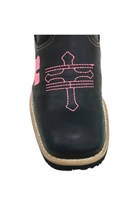 Bota Infantil Mr. West Boots Fossil Preto/Pink 70281 B-77 Cruz PK