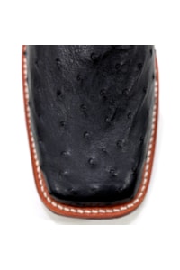 Bota Jácomo Avesruz Cheia Preto/Fossil Buf Saar 60012/XFR