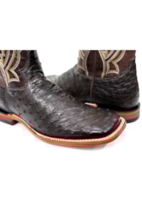 Bota Jácomo Avestruz Cheio Café/Fossil Oil Café 40052/RXDQ