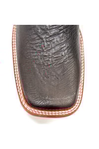 Bota Jácomo Avestruz Liso Preto/Fossil Oil Café 40032/RGDQ
