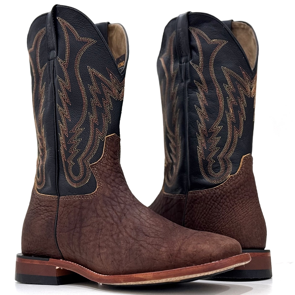 Bota Jácomo Cabeça Tan/Napa Preto 40022/DRX | Cris & Cia