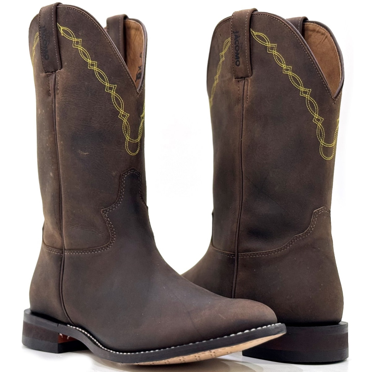 Botas jacomo masculina bico 2024 redondo