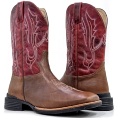 Bota Jácomo Fossil Buf Saar/Fossil Vermelho 40061/MQV