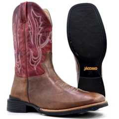 Bota Jácomo Fossil Buf Saar/Fossil Vermelho 40061/MQV