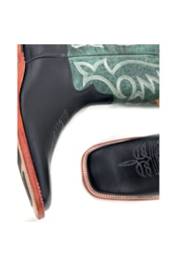 Bota Jácomo Fossil Oil Preto/Fossil Verde 40011/RXDQ