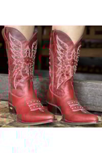 Bota Jácomo Fossil Vermelho/Fossil Vermelho 90161TCQ