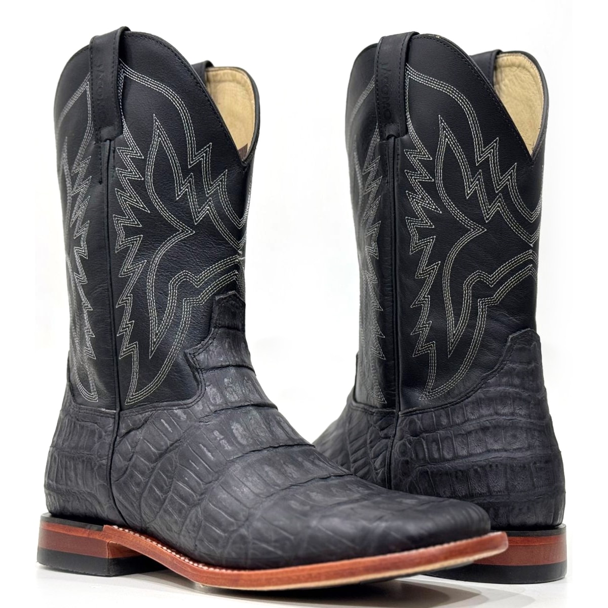 Bota Jácomo Jacaré Preto 2292/RGDQ (CAUDA) | Cris & Cia