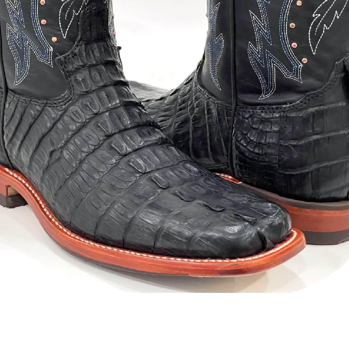 Bota Jácomo Jacaré Preto/Fossil Oil Preto 4852/RCGL | Cris & Cia