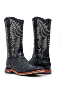 Bota Jácomo Jacaré Preto/Napa Preto 60112/XFR