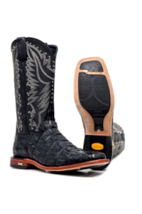Bota Jácomo Jacaré Preto/Napa Preto 60112/XFR