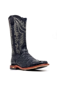 Bota Jácomo Jacaré Preto/Napa Preto 60112/XFR