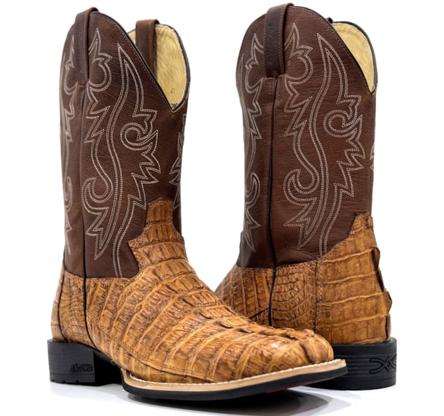 Bota Jácomo Jacaré Rabo Conhaque/Fossil Buf Saar 3132/UM