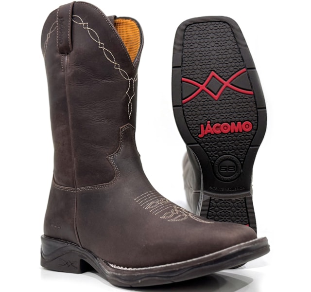 Bota Jácomo Mamute Oil Dark Brown/Mustang Dark Brown 4004/FXD