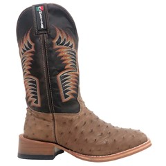 Bota Mexican Boots Avestruz Tab/ Fossil Café 87201-MX