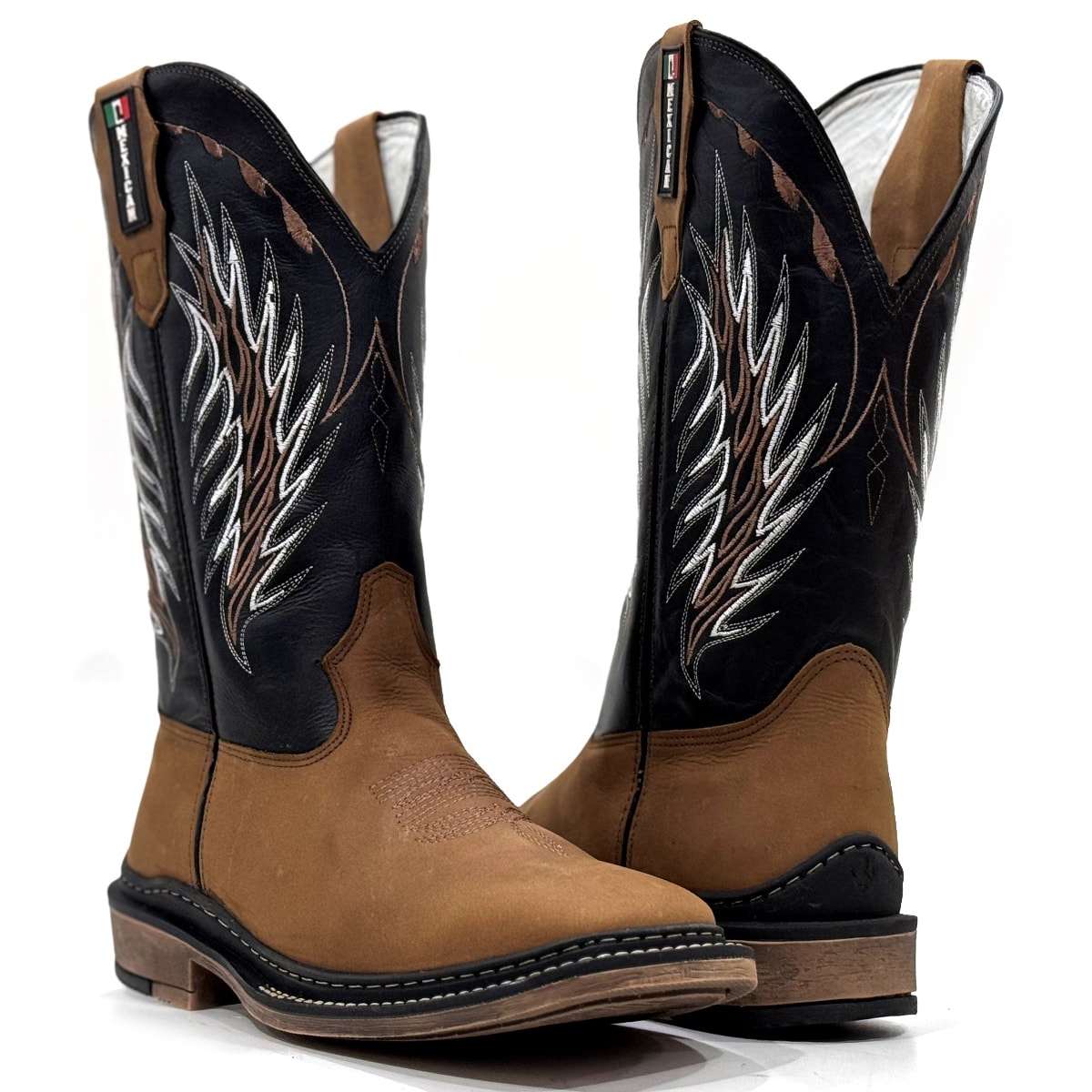 Bota Mexican Boots Flex Mad Dog Tab/Fossil Preto 191283 | Cris & Cia