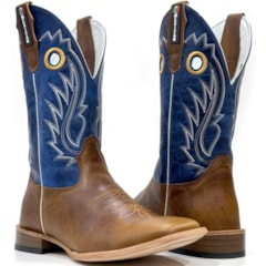 Bota Mexican Boots Fossil Mostarda/Fossil Azul Bic 191279