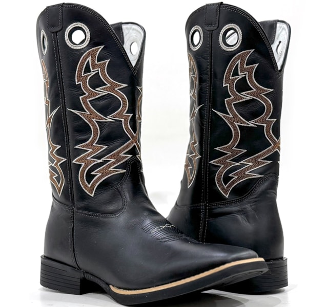 Bota Mexican Boots Fossil Preto 191278