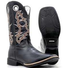 Bota Mexican Boots Fossil Preto 191278