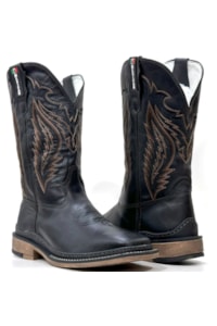 Bota Mexican Boots Fossil Preto 191280