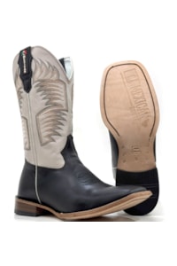 Bota Mexican Boots Fossil Preto/Marfim 191269