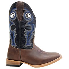 Bota Mexican Boots Fossil Tab/Preto/Azul 89327