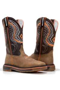 Bota Mexican Boots Mad Dog Tab/Fossil Café Work 96154