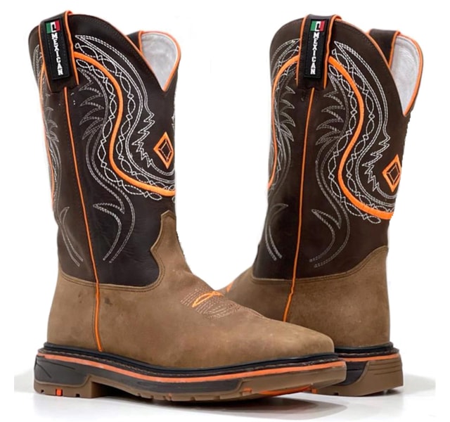 Bota Mexican Boots Mad Dog Tab/Fossil Café Work 96154