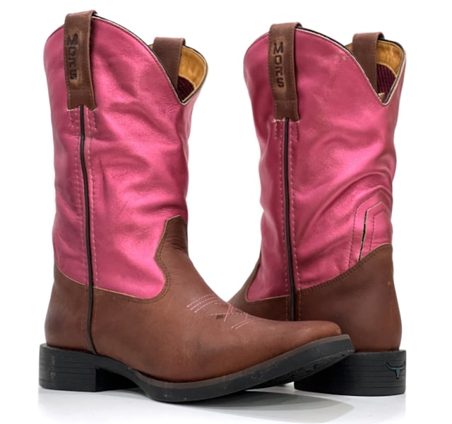 Bota Moiadeiros Fossil Sella/Pink MORS1266