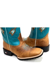 Bota Mr. West Boots Fossil Mostarda/ Malb Turquesa 93010
