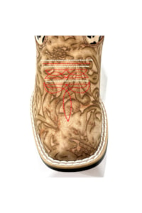 Bota Twister Infantil Bege/Animal Print AVERY