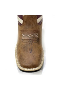 Bota Twister Infantil Marrom/USA JCO