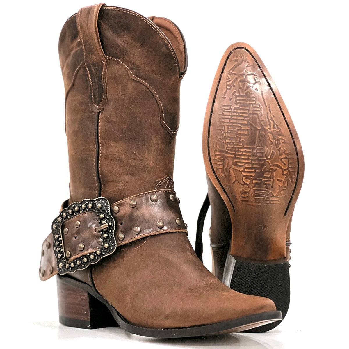 Bota Vima Boots Fossil/Castanho 11232 | Cris & Cia