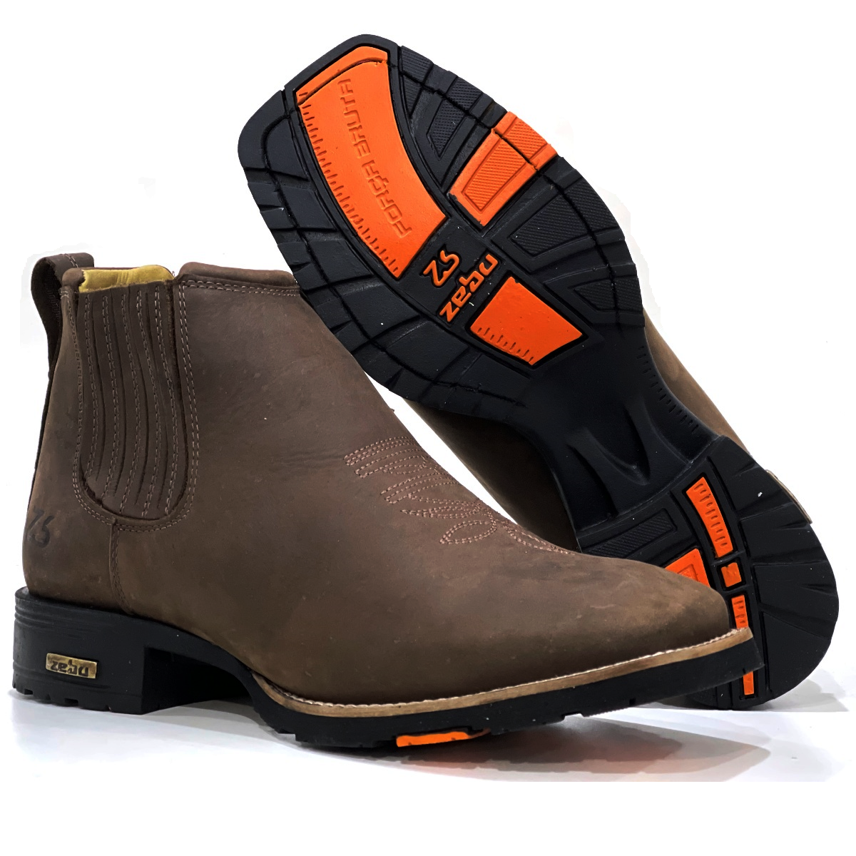 Bota de hot sale couro zebu