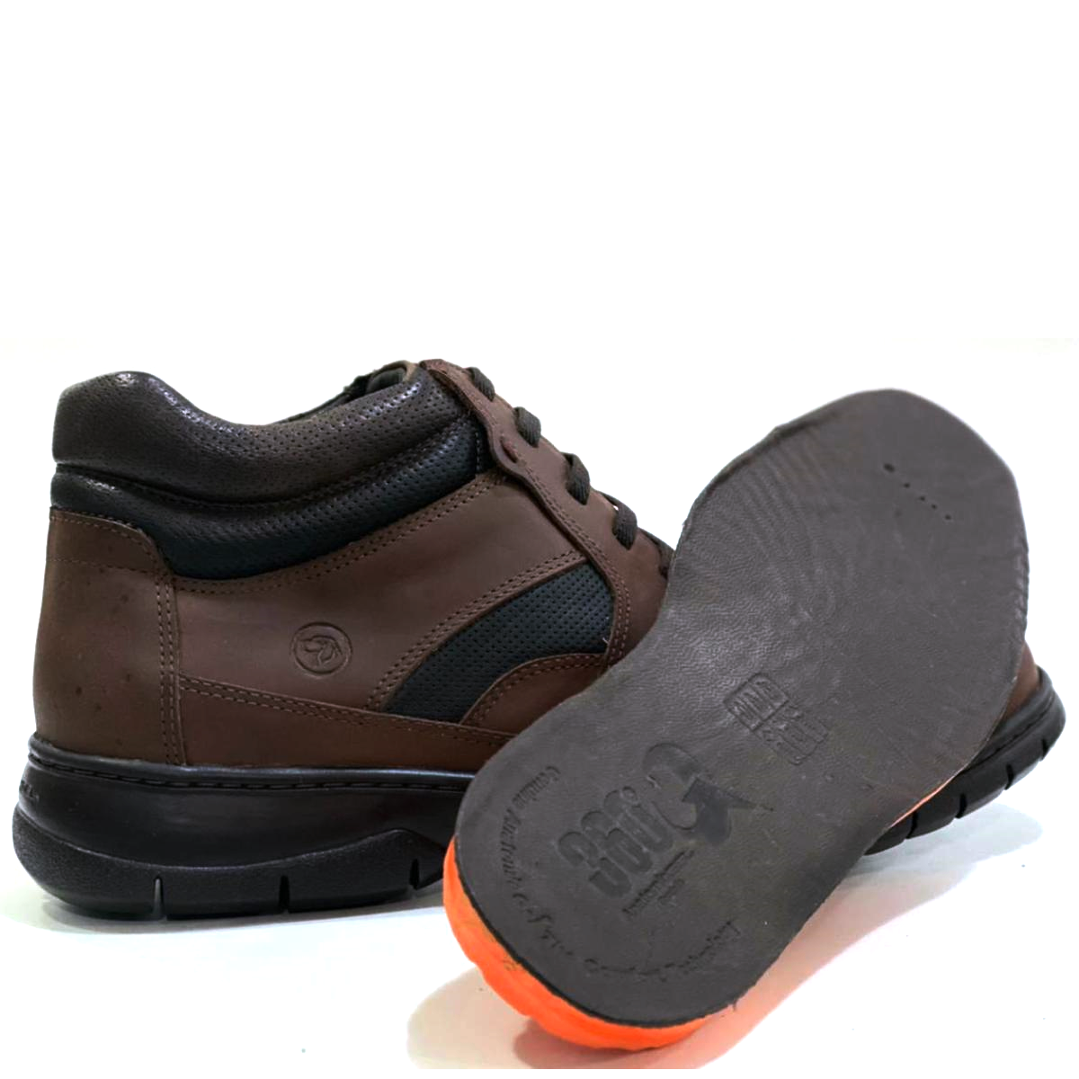 Botina Anatomic Gel 7976 Mustang Tab/Furado Brown | Cris & Cia