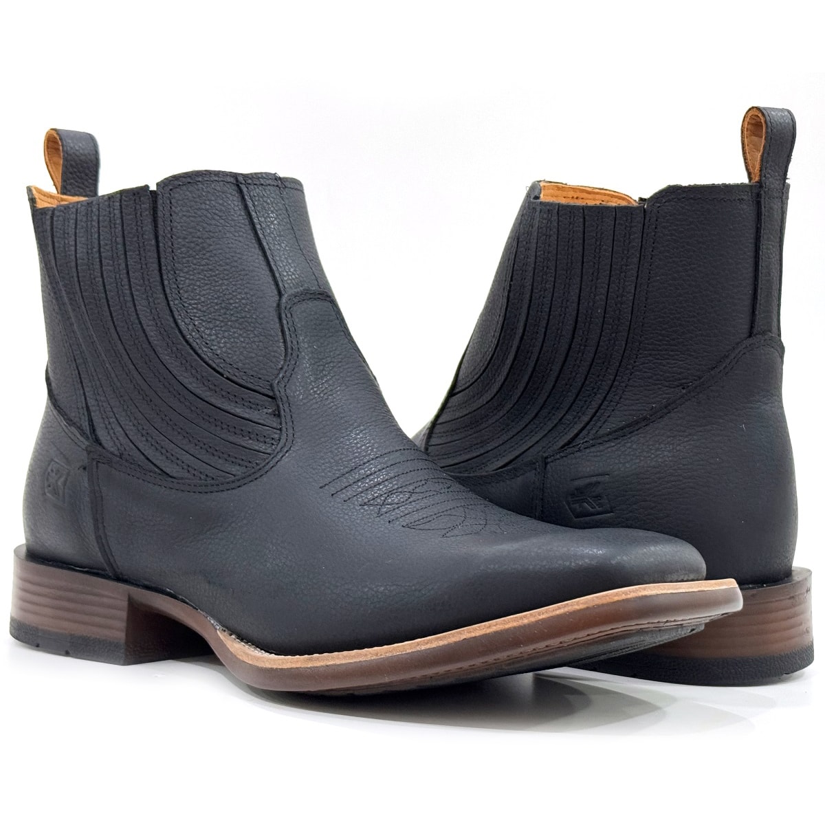 Botina Goyazes Bison Preto/Bison Preto 2530101-CP | Cris & Cia