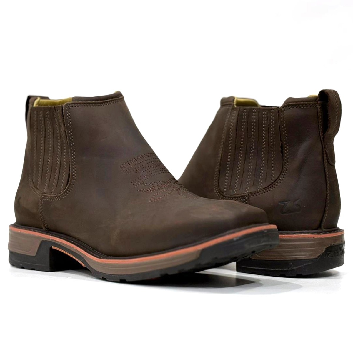 Botina Zebu Areia Entalhado 72126 NB 08 | Cris & Cia