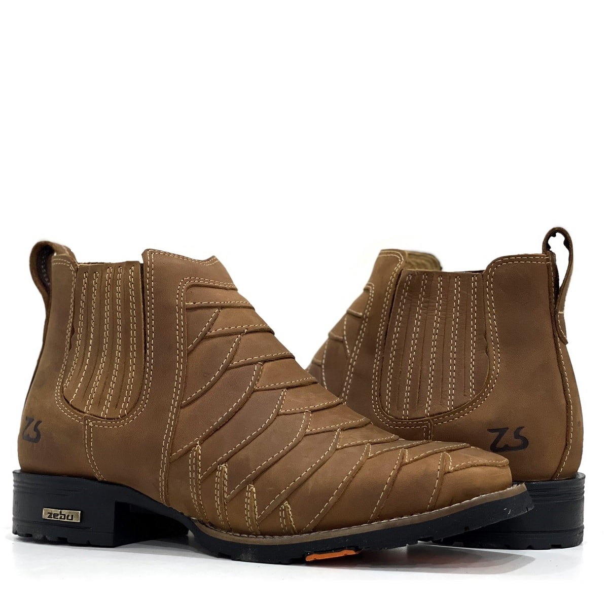 Botina Zebu Escamada 57041 FL07 Whisky | Cris & Cia