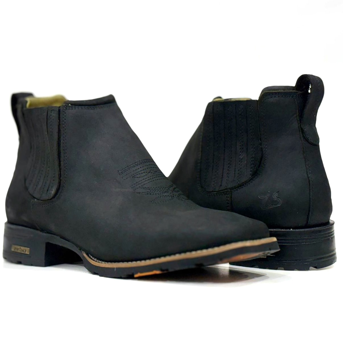 Botina Zebu Flex 57021 MS 01 Preto | Cris & Cia