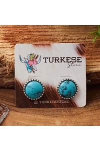 Brinco Turkese Store Turquese BR335