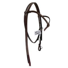 Cabeçada Testeira c/ Afogador Top Equine Marrom 13802