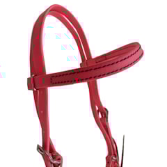 Cabeçada Testeira Top Equine c/ Afogador Borracha Pink Neon 13469