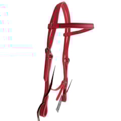 Cabeçada Testeira Top Equine c/ Afogador Borracha Pink Neon 13469