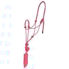 Cabresto Partrade de Nylon Pink Neon/Pre.to 706013