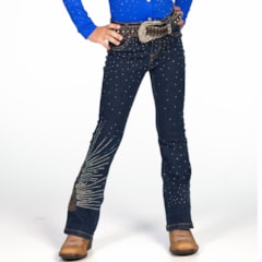 Calça Bill Way Infantil Amaciada/Strass 15015