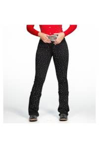 Calça Bill Way Preto/Strass 7223